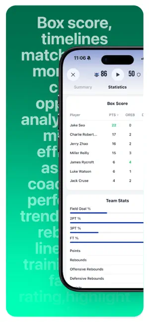 Superstat - Basketball Stats screenshot 3
