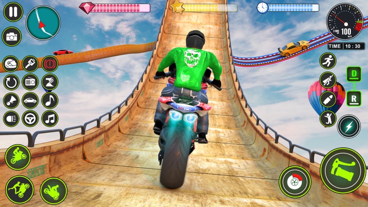 Mega Ramp Bike Stunt Games