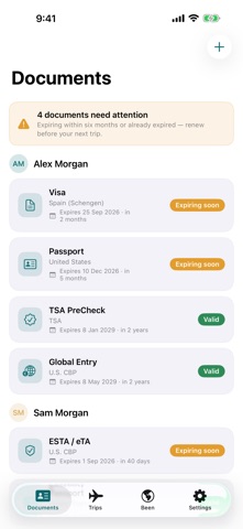 Passport Pro: Travel Docs iPhone screenshot