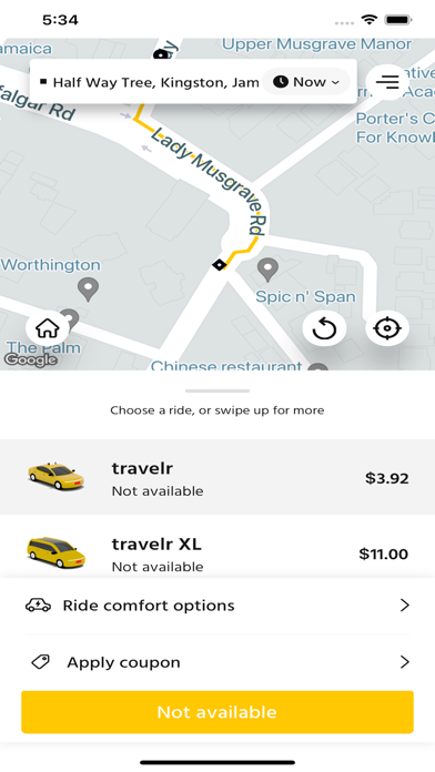 Travelr - Book a Taxi Screenshot