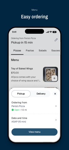 Perla's Pizza iPhone screenshot