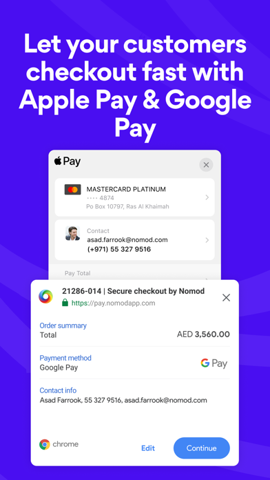 Nomod | Payment Links Screenshot