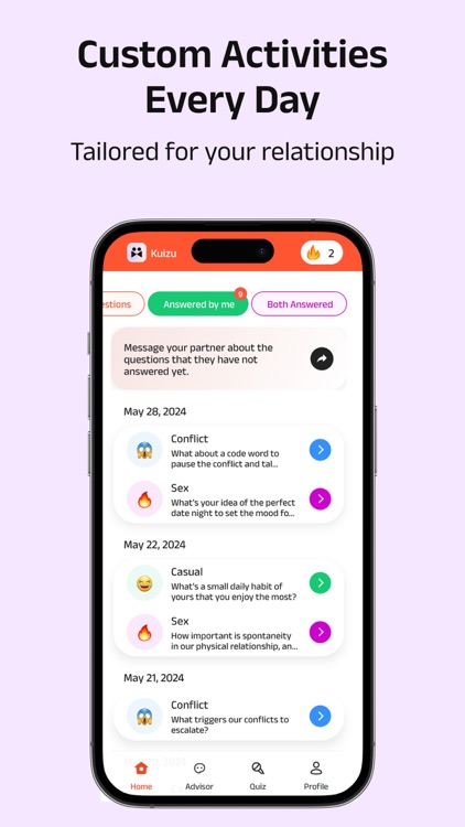 Kuizu: Couples Relationship AI screenshot-5