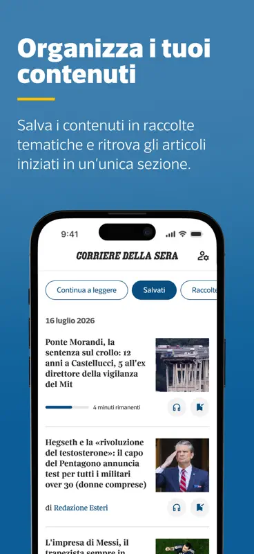 Corriere della Sera - Online screenshot 7 of 8