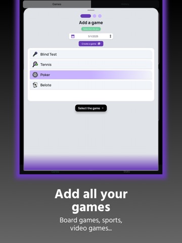 Score keeper & point counter iPad screenshot