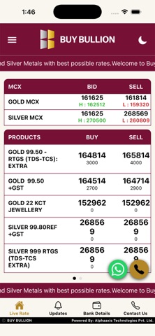 Buy Bullion App iPhone screenshot