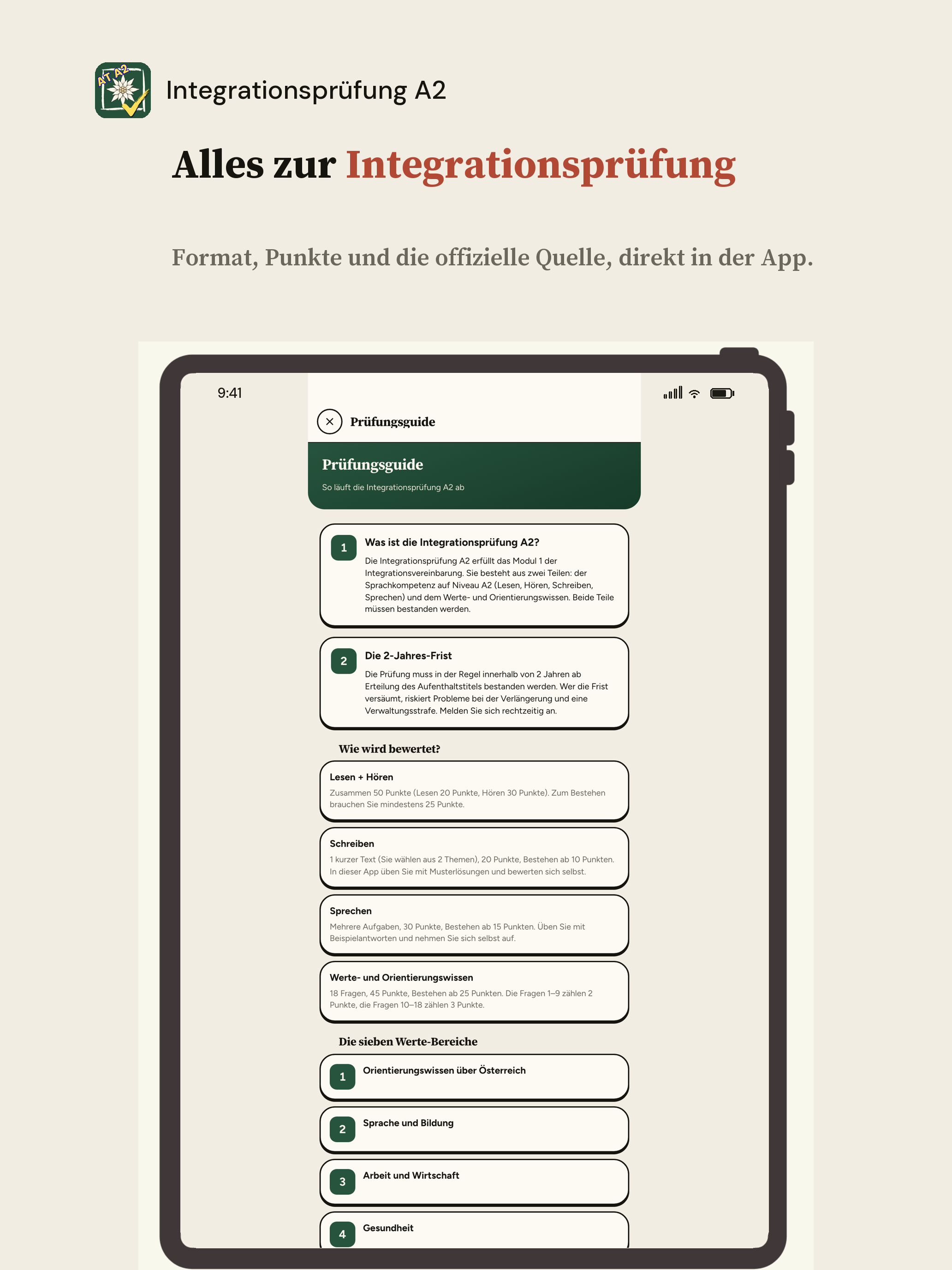 Integrationsprüfung A2 screenshot 16