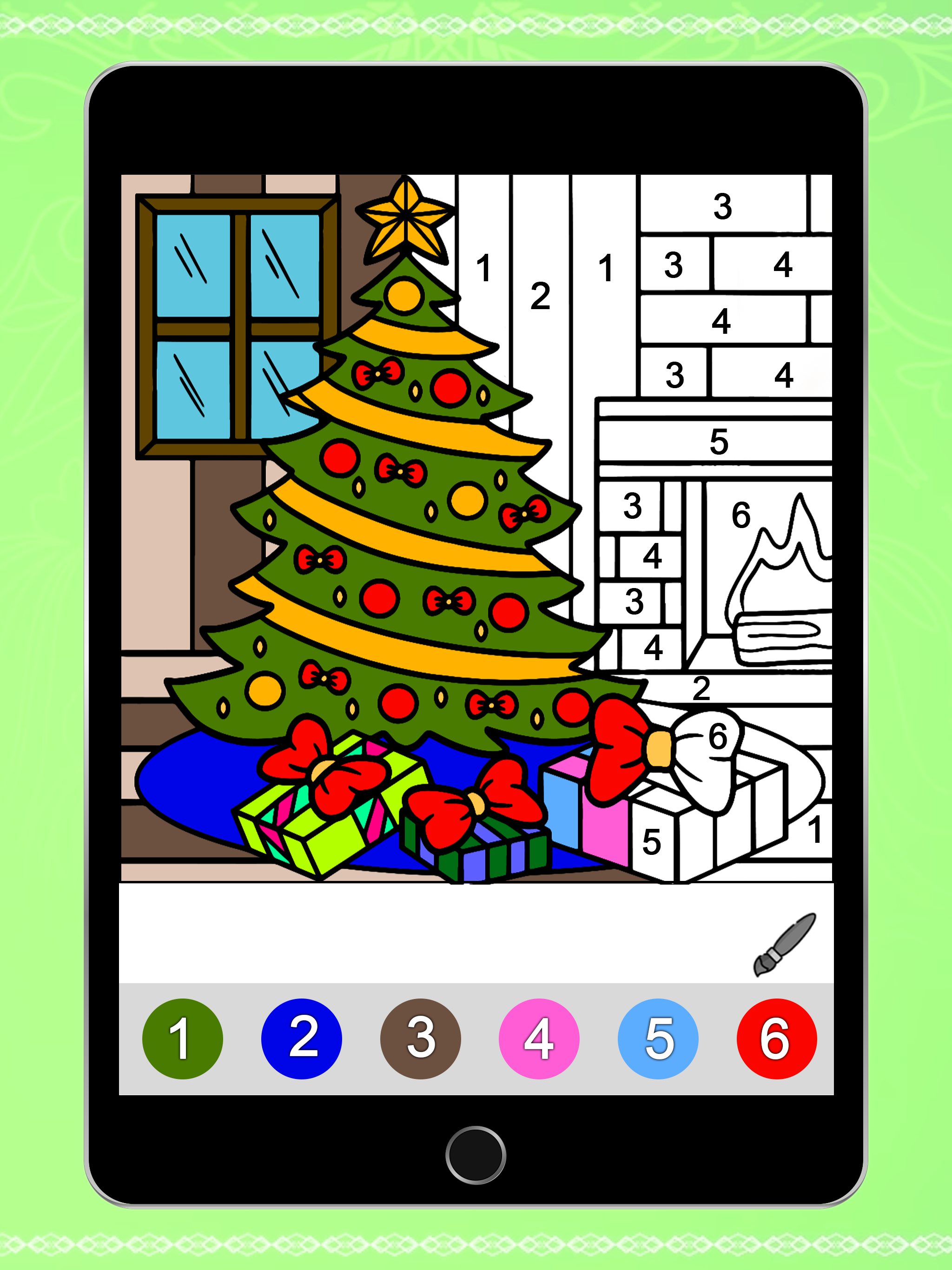 Christmas Gliter Coloring Book