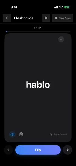 Capture d'écran de Greek Flashcards sur iPhone 1