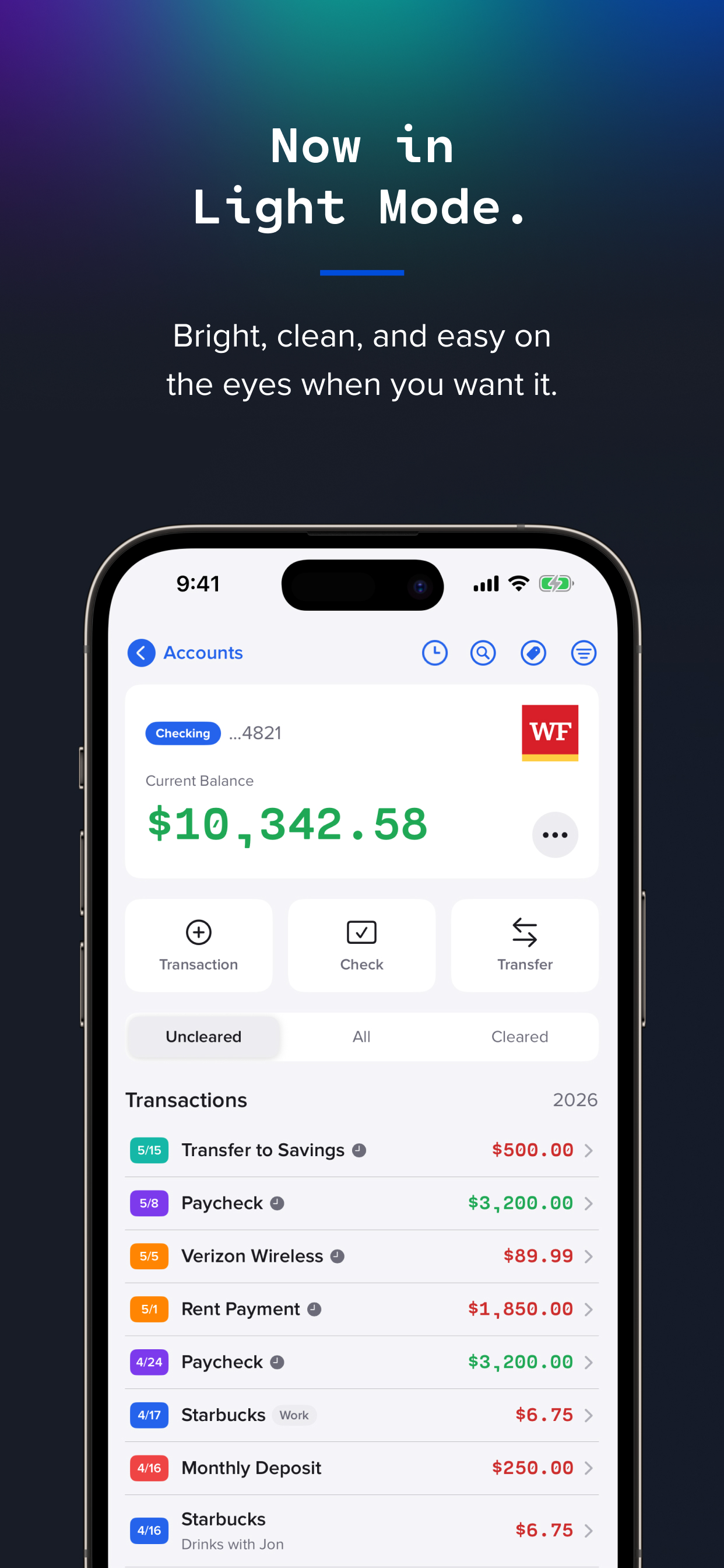 Basic Checkbook — Spending Log