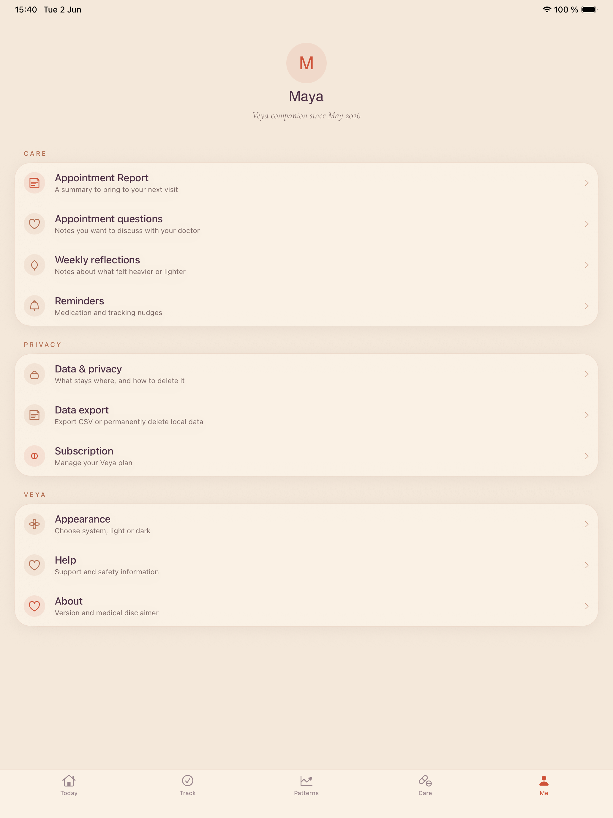 Veya: Menopause Journal screenshot 12