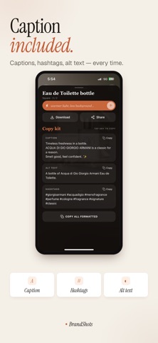 BrandShots: AI Product Photos iPhone screenshot