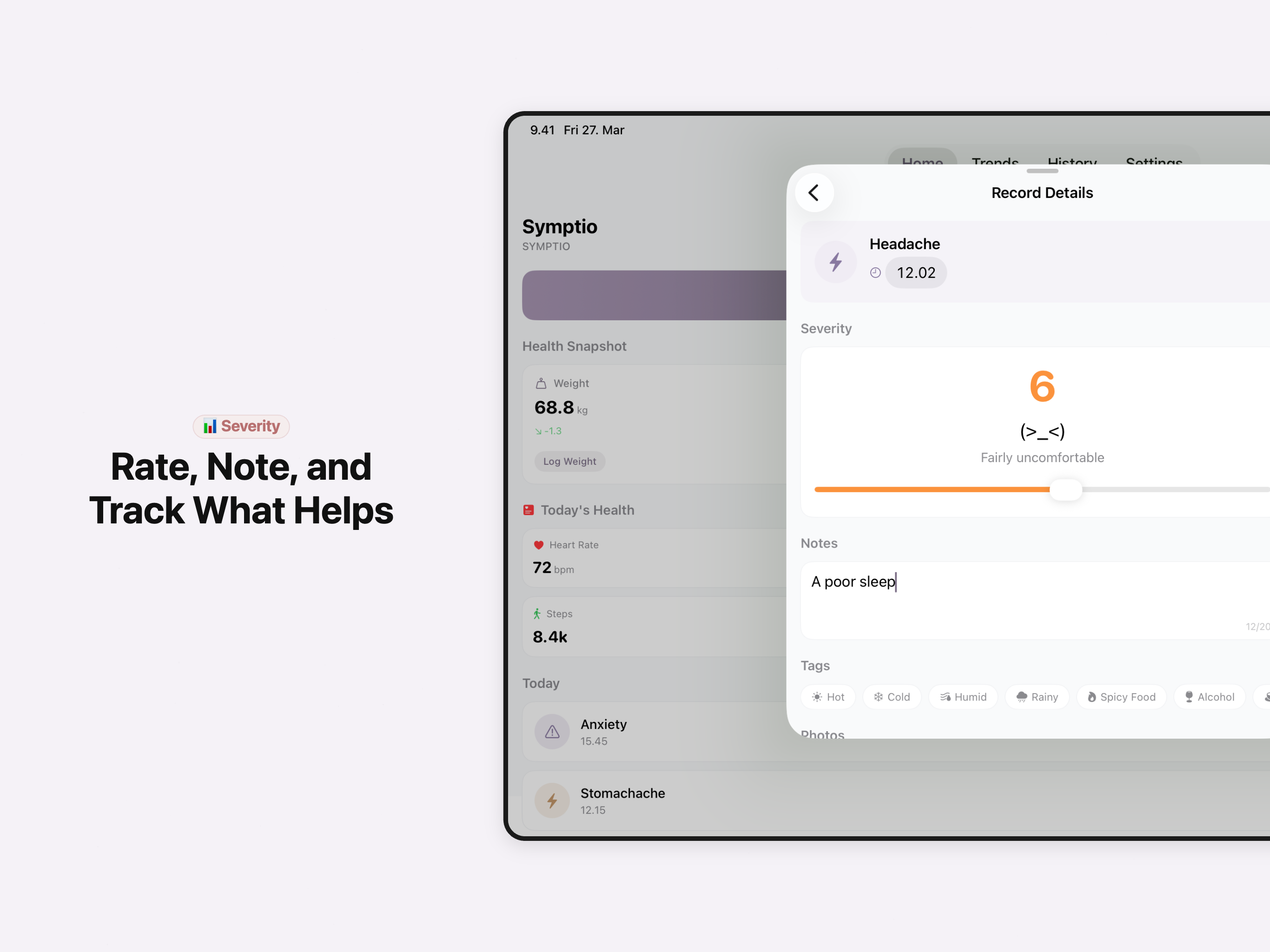 Symptio: Symptom Tracker screenshot 8