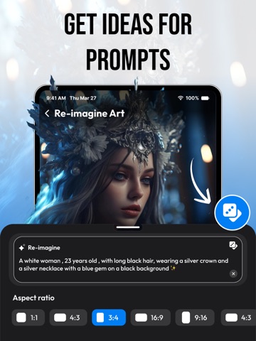 AI Art Generator & Editor iPad screenshot