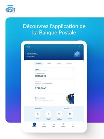 La Banque Postale : mon compte iPad screenshot 1