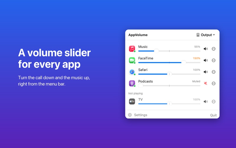 Mixbar: Per-App Volume screenshot 1
