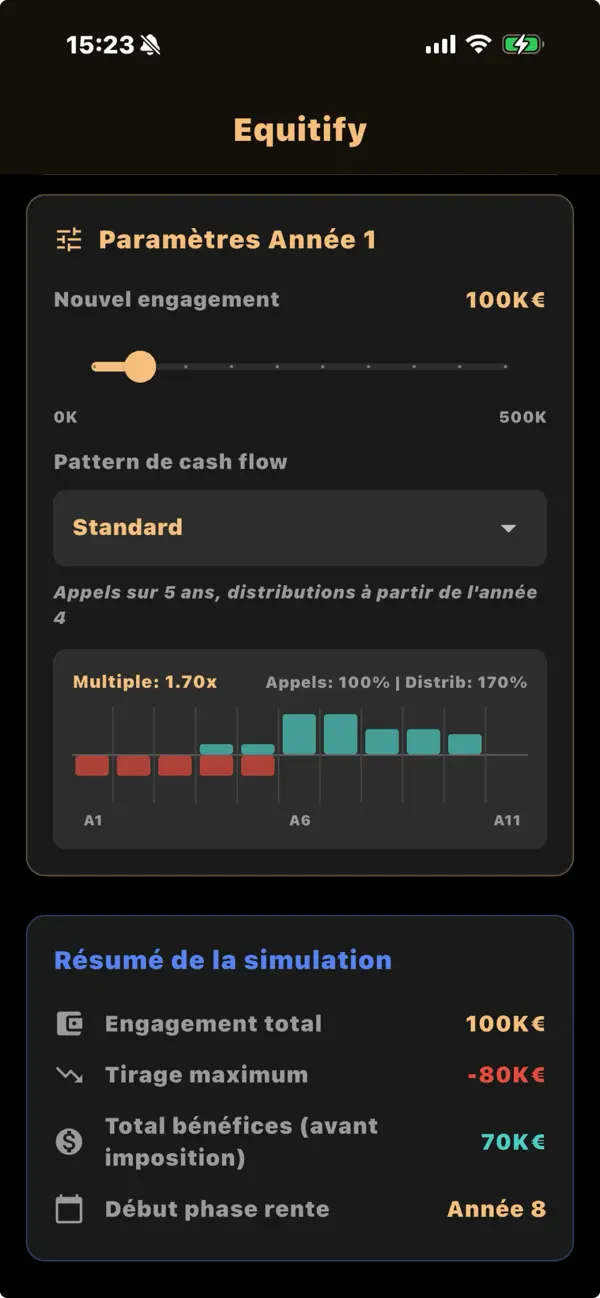 #3. Equitify Simulator (iOS) Ved: Jerome VANNIER-MOREAU