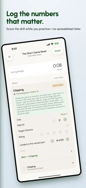 Range Reps: Golf Practice Log screenshot 3