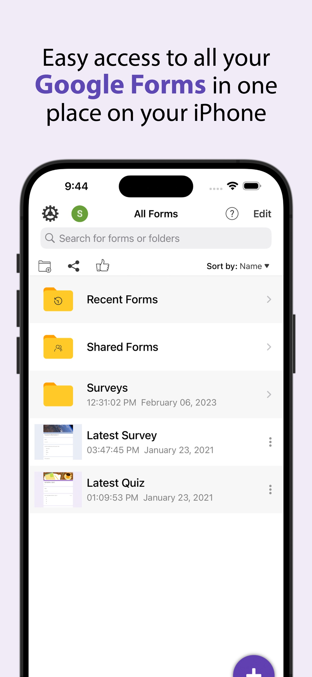 Forms+ screenshot 1