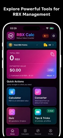 RBX Calc – Robux Value Counter Screenshot 1 of 5