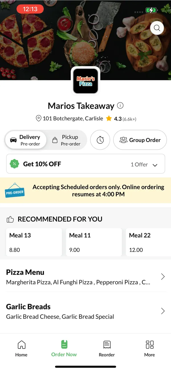 Screenshot #3 pour Marios Takeaway Carlisle