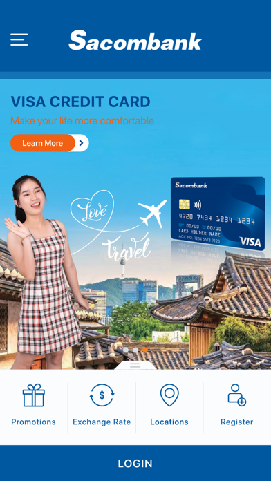 Sacombank Cambodia mBanking Screenshot
