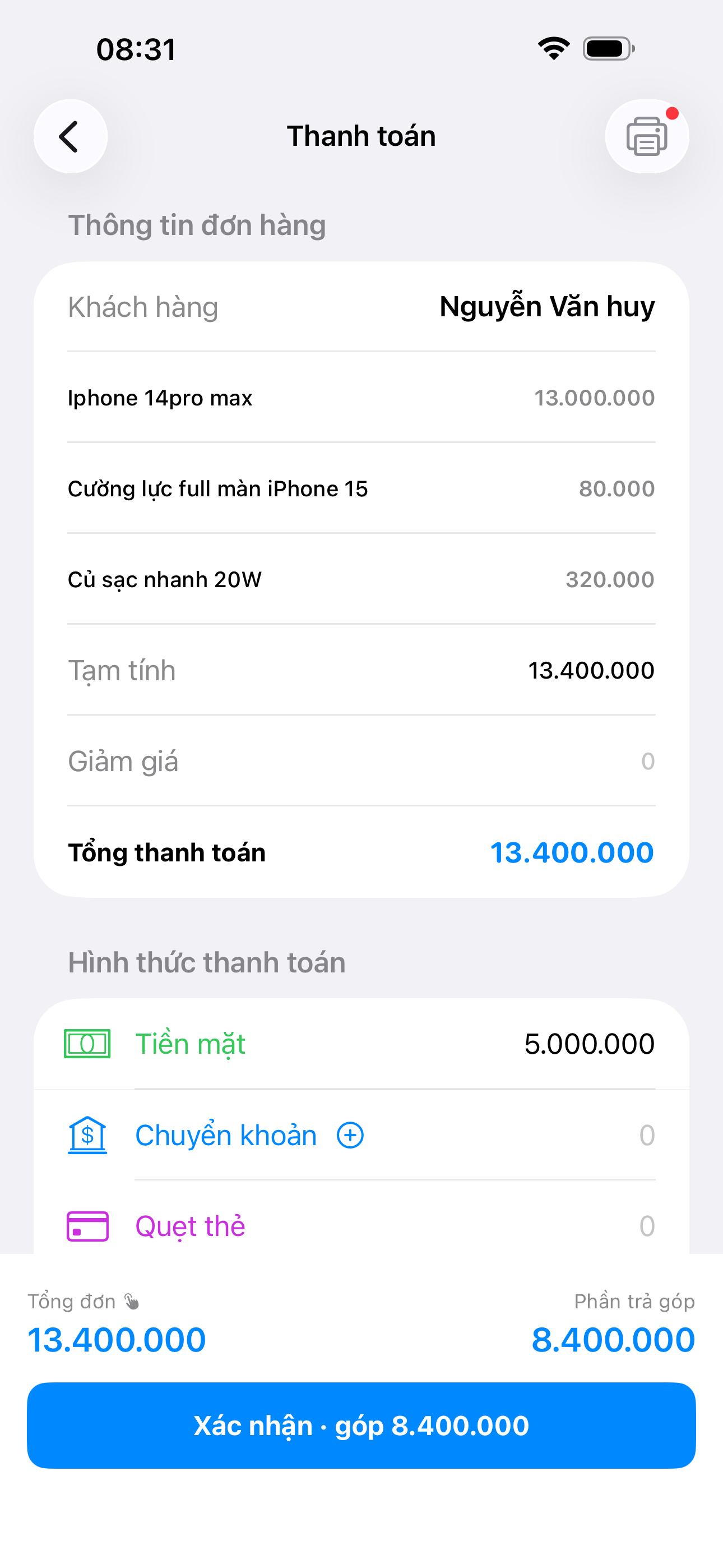 V Store – Quản lý mua bán hàng screenshot 4