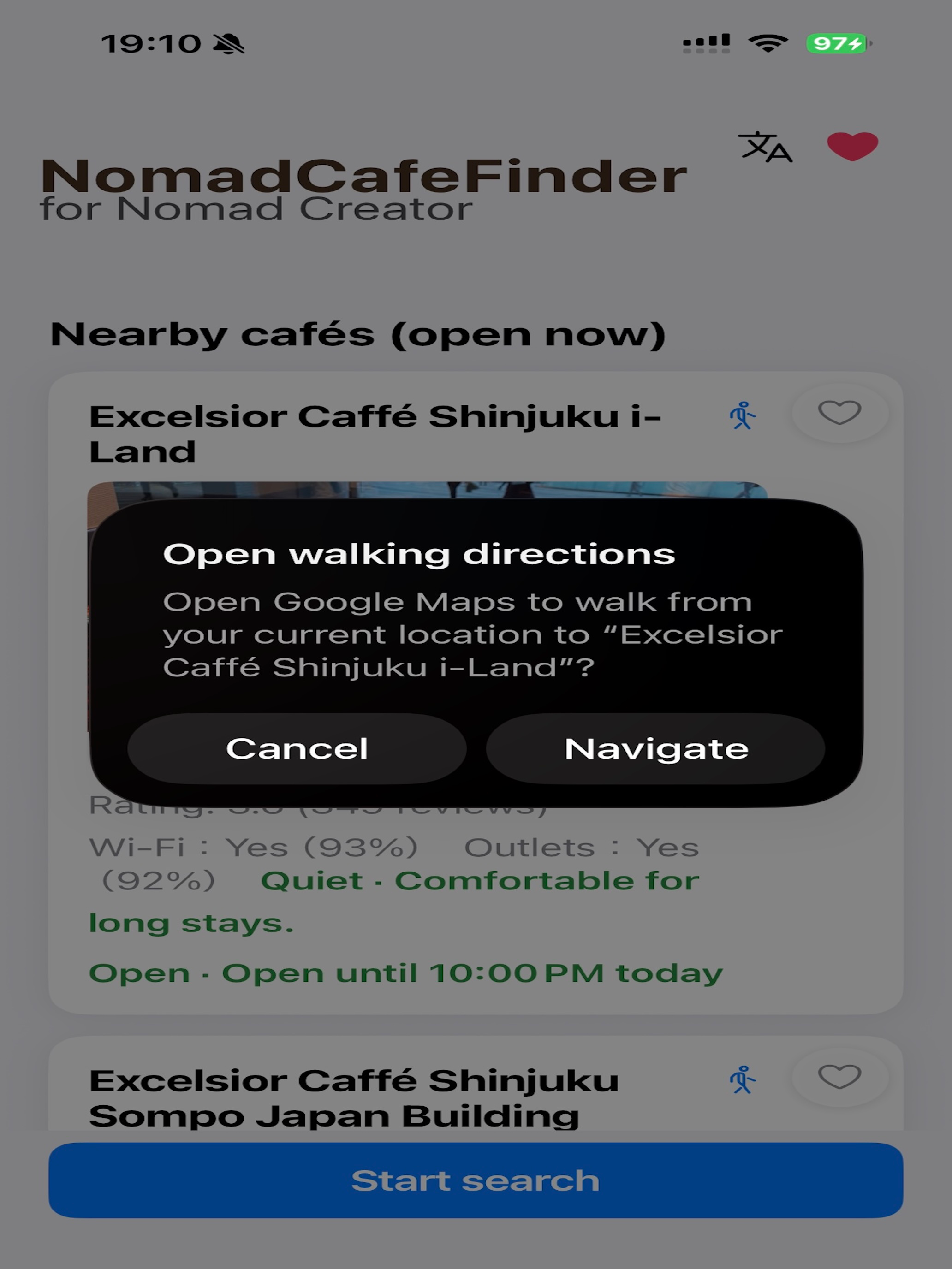 NomadCafeFinder screenshot 6