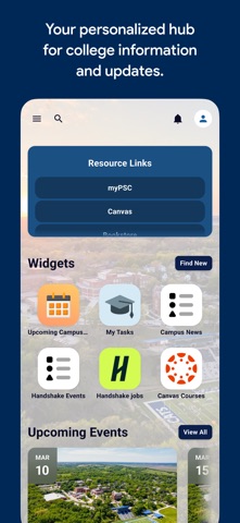 Peru State College Portal screenshot