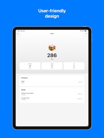 Food Diary. Calorie Counter iPad screenshot