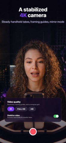 Teleprompter Video Maker: Cue iPhone screenshot