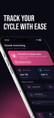 PureCycle: Period Tracker Logs Screenshot 1 of 5