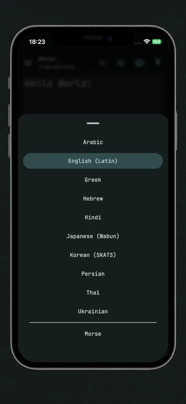 #3. Morse Code Communicator (iOS) Tekijänä: Dmytro Ruban