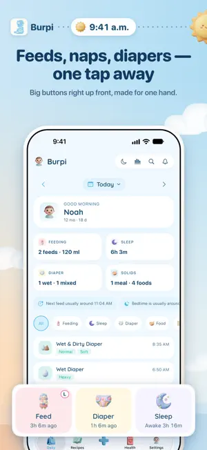 Burpi — Baby Tracker screenshot 1