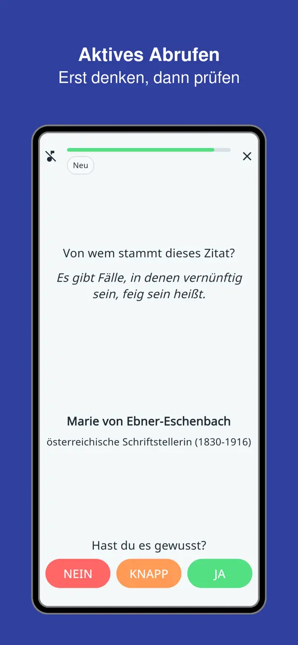 Screenshot #3 pour Zitate Trainer