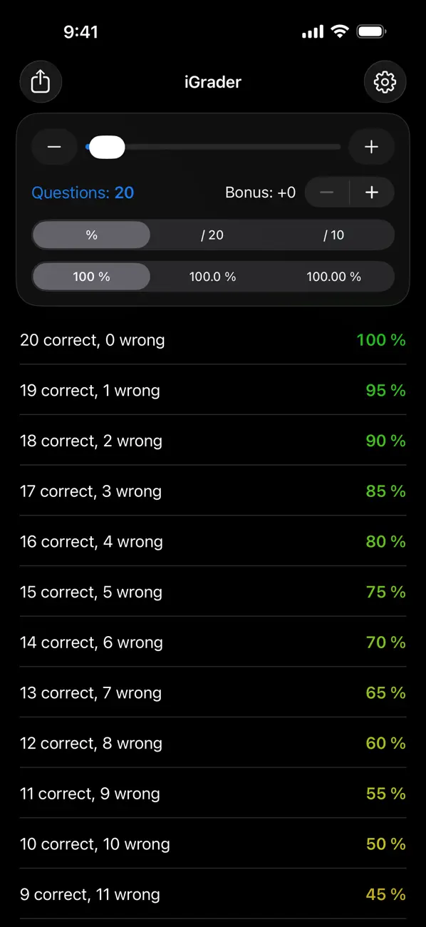 Screenshot #3 pour iGrader teacher grading table