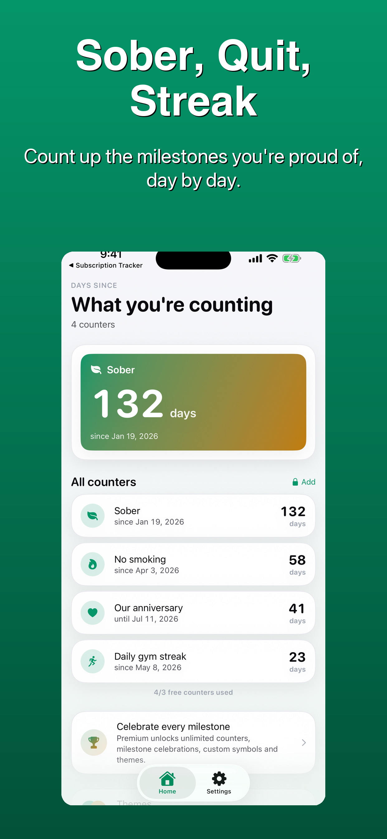 Days Since Tracker screenshot 2