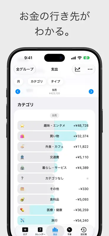CashJot: シンプル家計簿・毎日の支出管理 screenshot 5 of 7