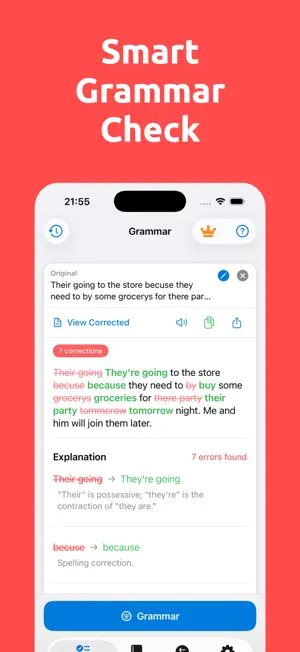 Grammar Check - GrammarMe screenshot 2
