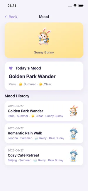 Bunny Climate iPhone screenshot 2