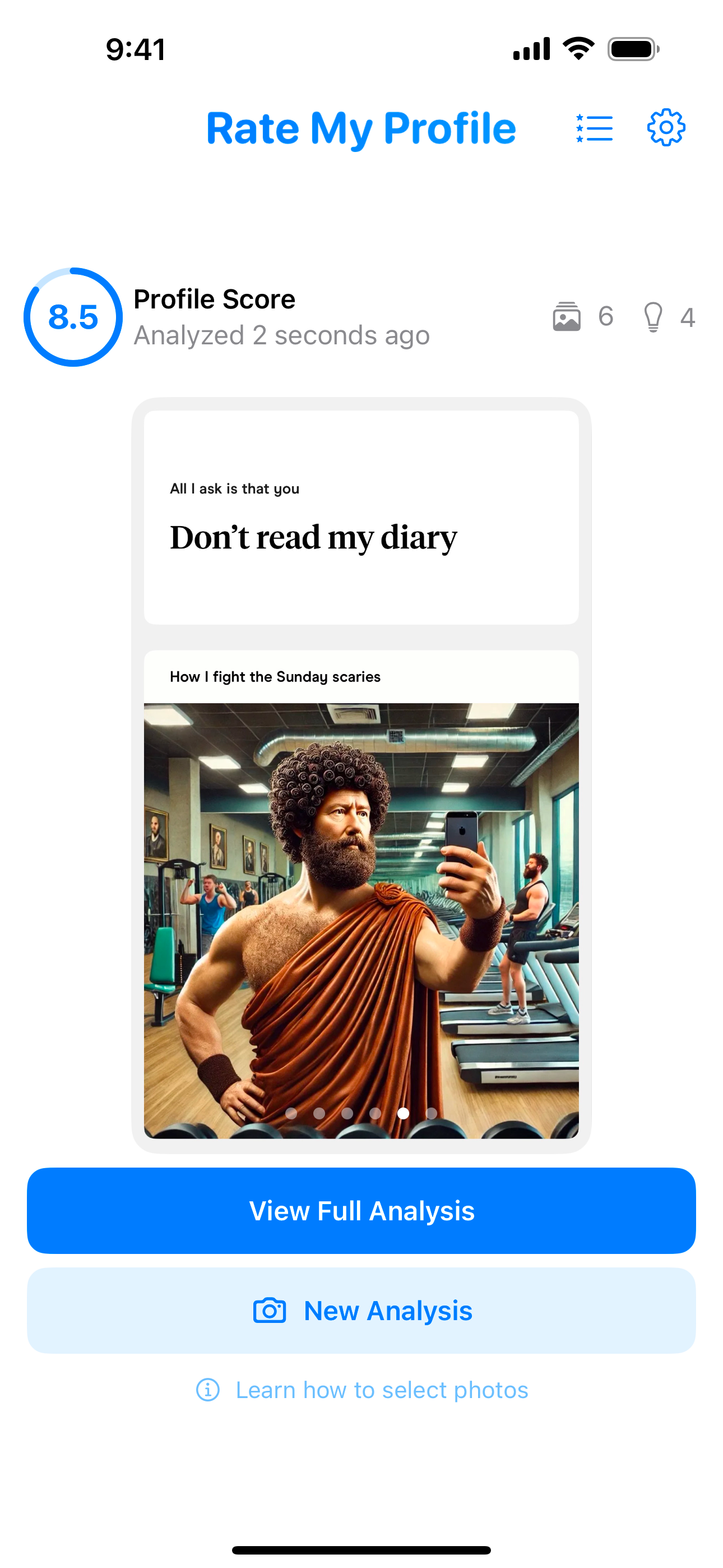 Rate My Profile AI