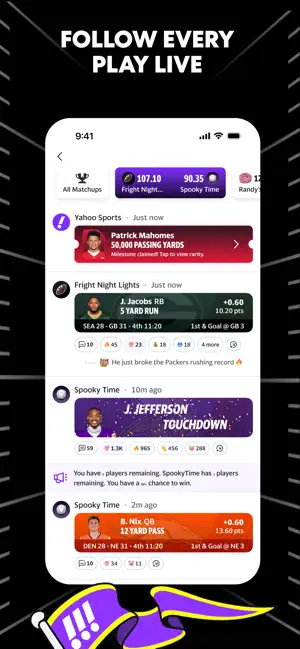 Yahoo Fantasy Sports: NFL, MLB screenshot 4