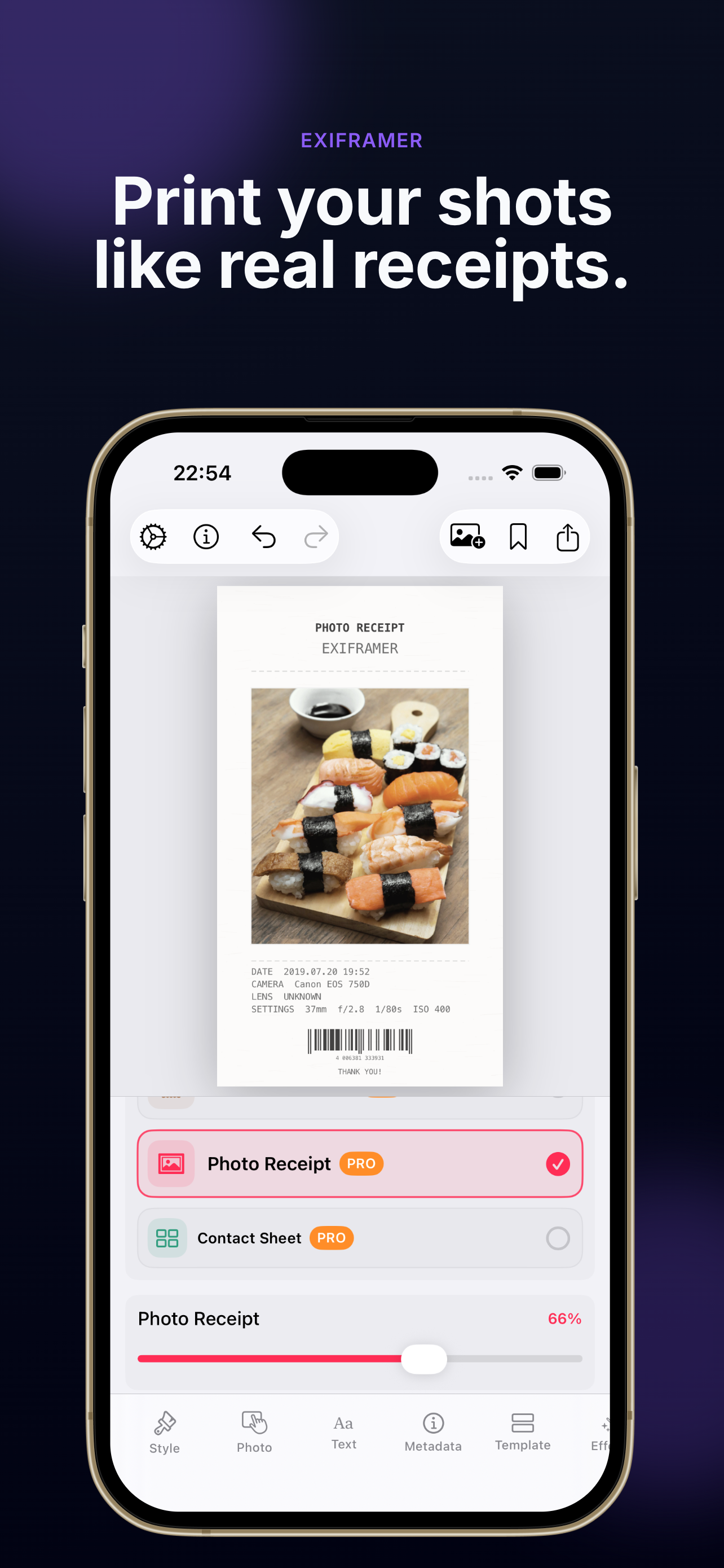 Exiframer : Photo Frame & EXIF screenshot 3