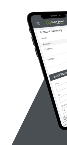 Main Street Mobile Banking Screenshot 1 of 8