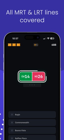 Next Station: SG MRT Quiz iPhone screenshot