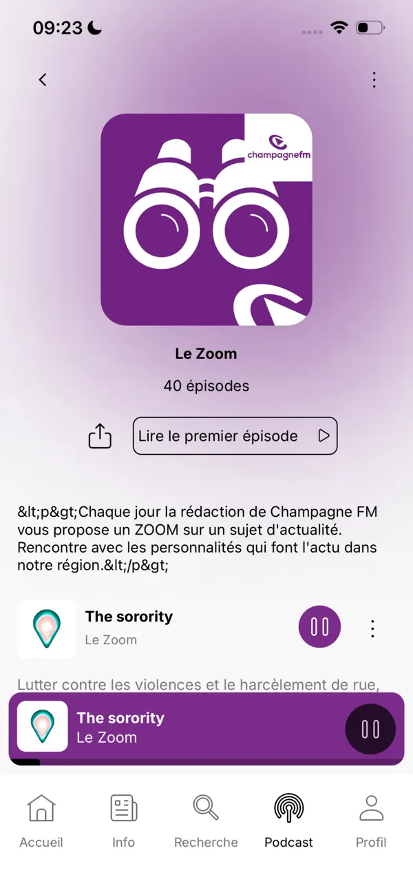 Screenshot #3 pour CHAMPAGNE FM Officiel