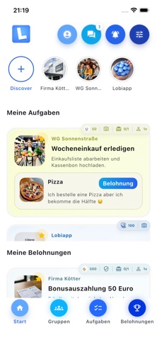 Lobiapp – Group Tasks & Reward Screenshot 3 of 6