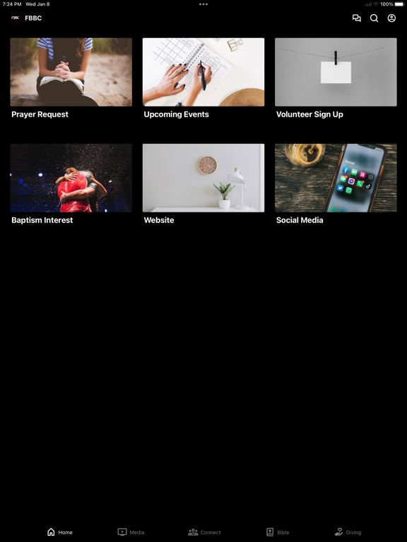Fulton Bridge Baptist Church iPad screenshot 1 - Education app