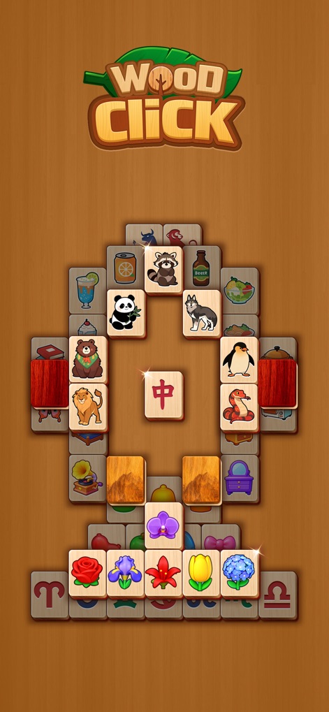 Click Wood - Observe the rich symbol variety, including animal and object tiles, presented within dynamic tile arrangements that keep gameplay engaging.