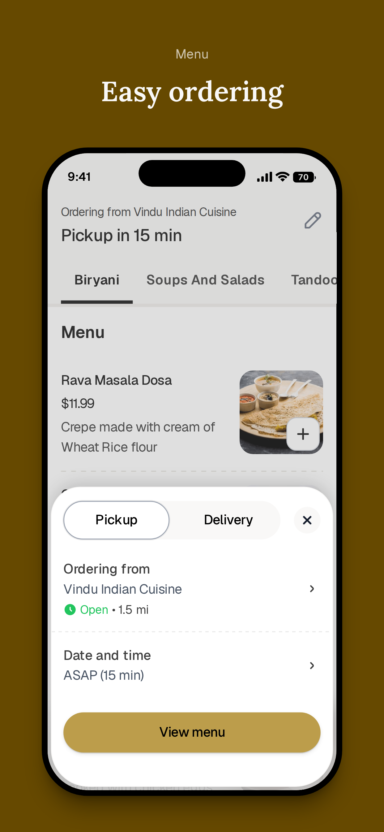 Vindu Indian Cuisine screenshot 3